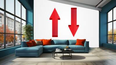 Up and down arrow icon Wall mural