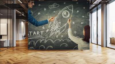 startup Wall mural