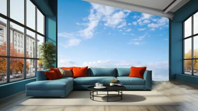 Cloudy blue sky Wall mural