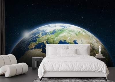 Europe from space Wall mural