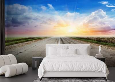 Highway road Wall mural