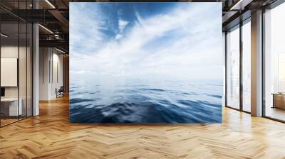 Open ocean and cloudy sky Wall mural