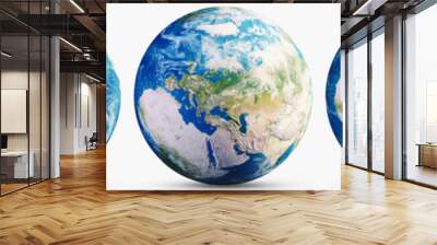 Planet Earth continent map set Wall mural