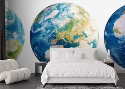 Planet Earth geography map set Wall mural