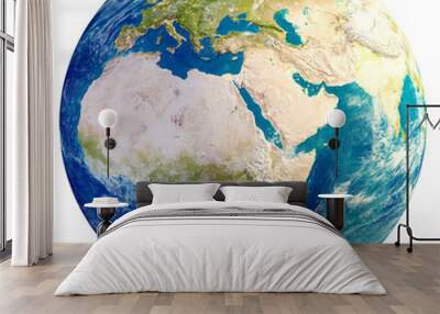 Planet Earth globe 3d rendering Wall mural