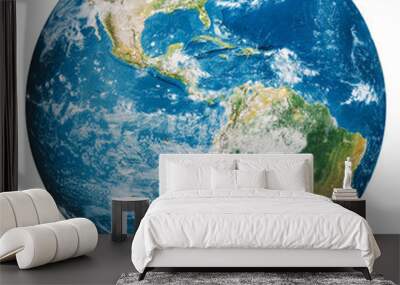 Planet Earth globe isolated Wall mural