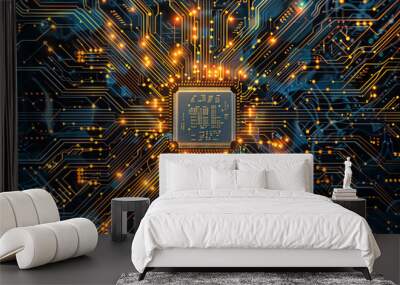 ia technology chip circuit Wall mural