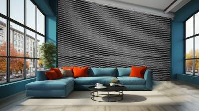 Small black dots that look at the be dazzled of many black dots of metal plates. Wall mural