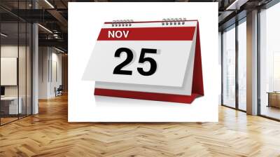 November calendar Wall mural