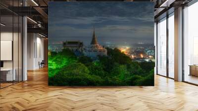 Phetchaburi cityscape. Wall mural