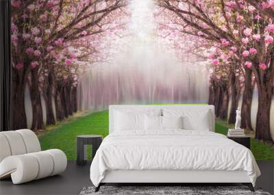 Romantic tunnel. Wall mural