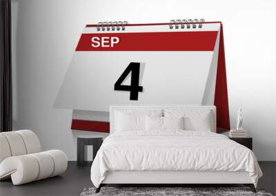 September calendar Wall mural