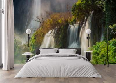 Thi Lo Su  Waterfall. Wall mural