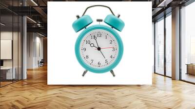 Alarm clock isolated on white background Wall mural