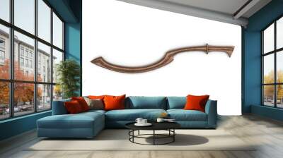 Egyptian Khopesh Sickle Sword on white. Top view. 3D illustration Wall mural