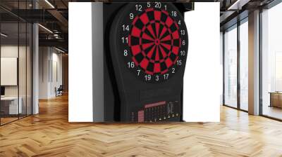 Electronic Dartboard Machine on white. 3D illustration Wall mural