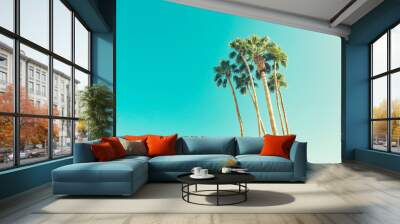 retro california palms Wall mural