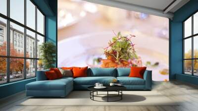 salmon tartare Wall mural