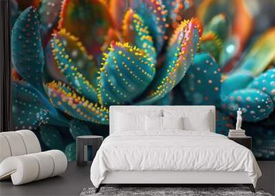 Abstract Cactus Plant Wall mural