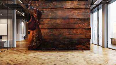 Acoustic Guitar Background Wall mural