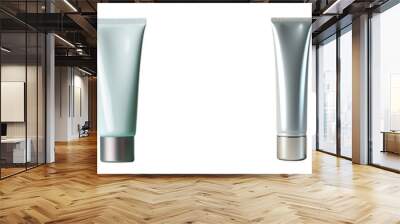 Aluminum tube for cream product with clipping path on a transparent background Wall mural