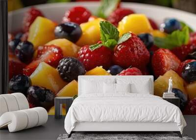 Berry Medley Fruit Salad Wall mural