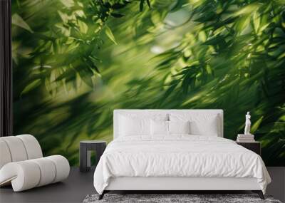 Blurry motion in a nature background Wall mural