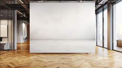 Minimalist white wall background in a photo studio Wall mural