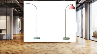 Png Set transparent background Floor lamp isolated Wall mural