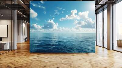 Scenic ocean and sky view Wall mural