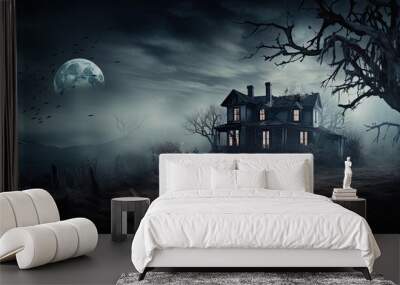 spooky aged dwelling With copyspace for text Wall mural