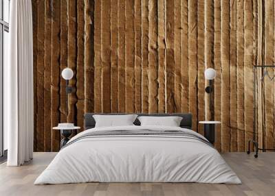 Textured brown cardboard suitable for grunge designs Wall mural