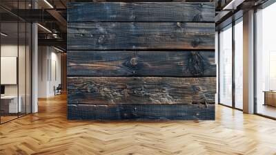 Vintage background with dark wooden textures and aged surfaces Wall mural