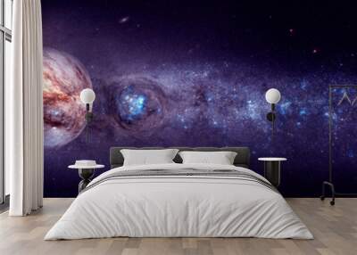 3D Illustration with exotic deep space formations Wall mural