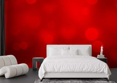 Abstract Christmas bokeh background Wall mural