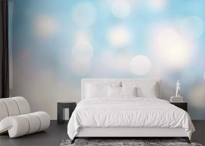 Abstract Christmas particle bokeh background Wall mural