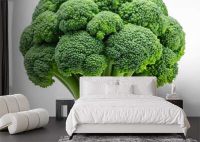 broccoli isolated on white background. Wall mural