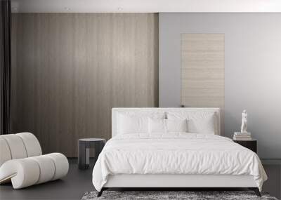 Large luxury modern minimal bright interiors room mockup illustration 3D rendering Wall mural