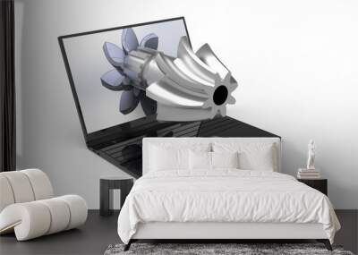 3D rendering - design from CAD to concept Wall mural