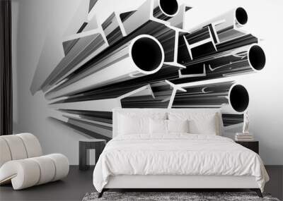 High technology background - profiles Wall mural