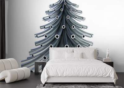 Christmas tree metal pipe Wall mural