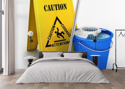 3d cleaning equipment Wall mural