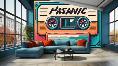 Cassette Wall mural