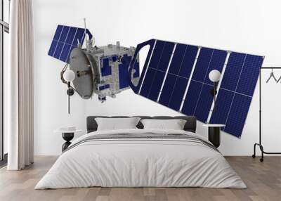 Satellite Over White Background Wall mural