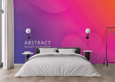 2023 Abstract banner design. Gradient color template. 2023 landing page background. Fluid, liquid, wavy, dynamic shape background. Trendy and modern background color. Wall mural