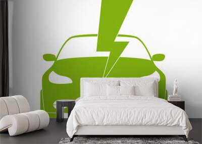 Sports electric car sign and symbol icon Wall mural