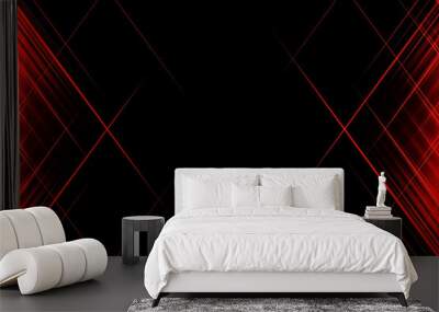 red black abstract background Wall mural