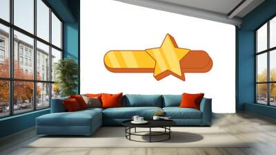 Rating Review Comment Sticker Design Wall mural