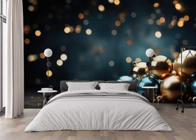 New Years Eve design with large copyspace - stock photo Wall mural