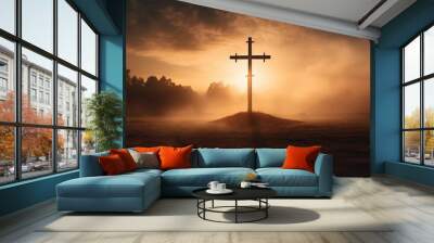 Photo that symbolizes faith - fictional stock photo Wall mural